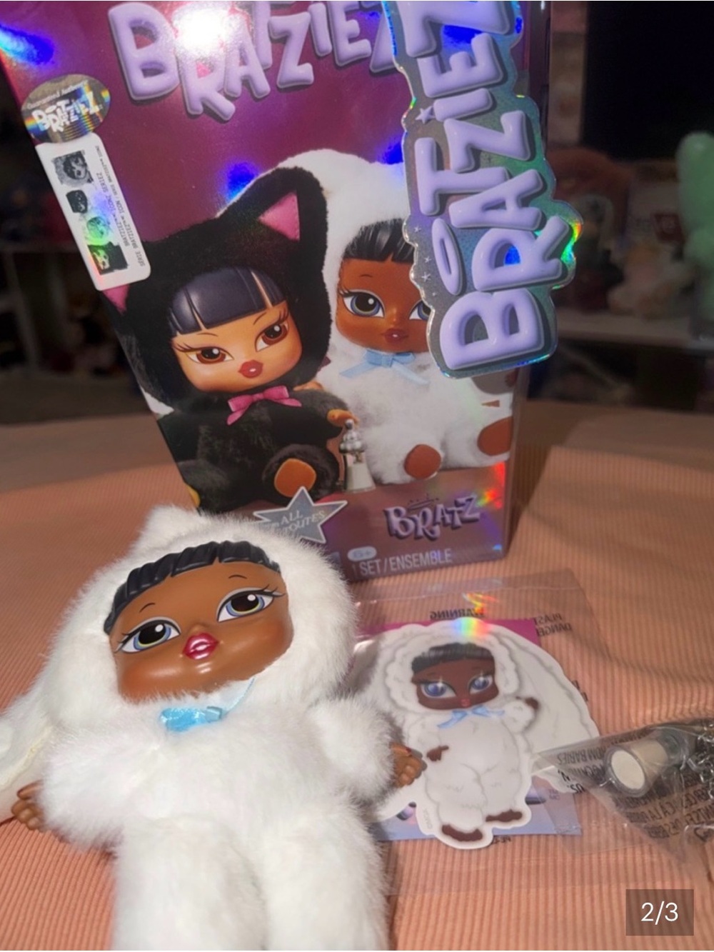 2 Bratz Bratziez Iconz Series Plush Keychain “Bunny Boo Sasha" AND pink CLOE‼️🔥 - Picture 6 of 6